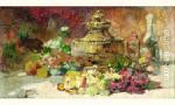 Nature Morte Aux Fruits Et Fleurs - view 1