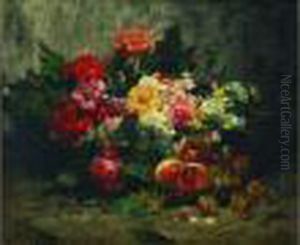 Fleurs Et Corbeille De Fruit Fleurs Et Corbeille De Fruit