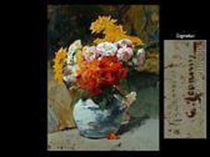Blumenstrauss In Vase by Georges Jeannin