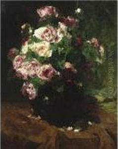 Still Life With Roses by Georges Jeannin