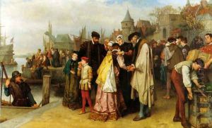 Emigration of the Huguenots - 1566 by Jan Antoon Neuhuys