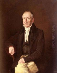 Franz Purschka, Pensionierter Linzer Oberpostamtskontrolleur (Portrait of Franz Purschka, Retired Postmaster of the City of Linz) by Johann Michael Neder