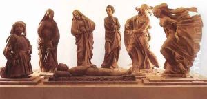 Mourning of the Marias over the Dead Christ by Niccolo Dell' Arca