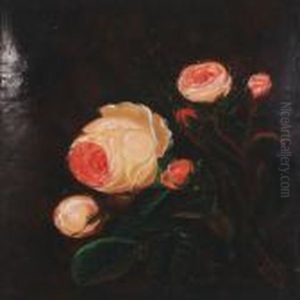 Still Life With Pink Roses - view 1