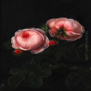Newly Sprouted Pink Roses by I.L. Jensen