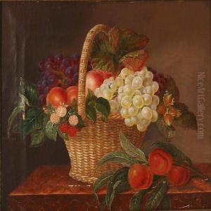 A Pair Of Still Lifes With Flowers And Fruit
