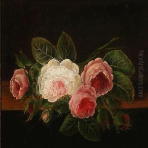 Pink Roses On A Sill