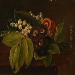 A Bouquet Of Flowers On A Sill