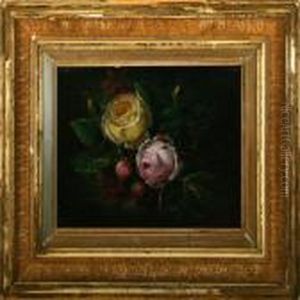 Yellow And Pink Roses by I.L. Jensen