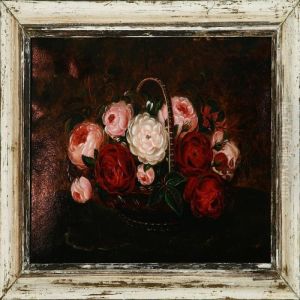 Roses In A Basket by I.L. Jensen