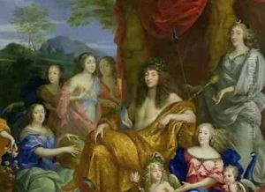 The Family of Louis XIV 1638-1715 1670 3 by Jean Nocret I