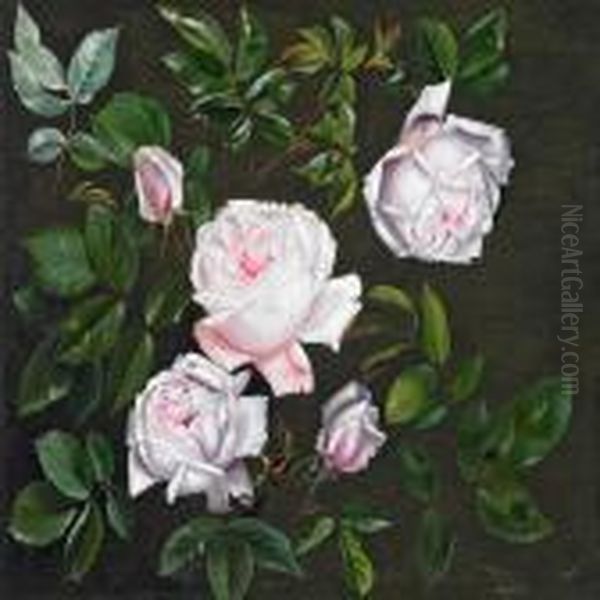 Pink Roses On A Branch - view 1