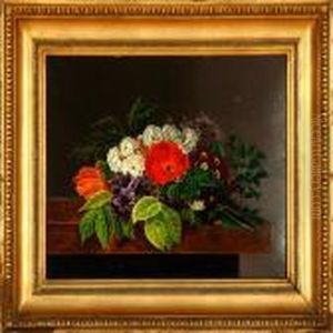 Still Life With Flowers On A Window Still by I.L. Jensen