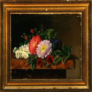Aster Bouquet On A Table by I.L. Jensen