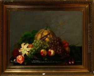 Still Life With Fruit And Flowers