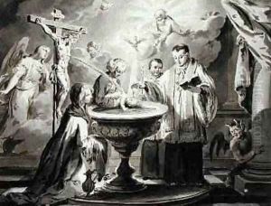 The Seven Sacraments Baptism 1779 by Pietro Antonio Novelli