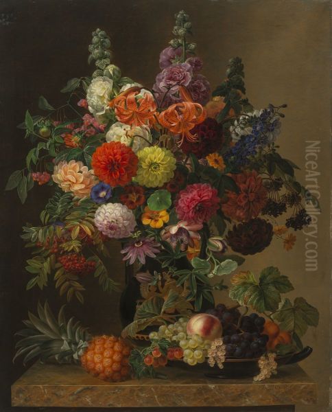 Still Life With Flowers And Fruit - view 1
