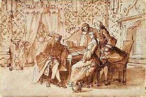 A Music Party by Pietro Antonio Novelli