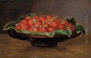 Strawberries In A Bowl by Johan Laurentz Jensen