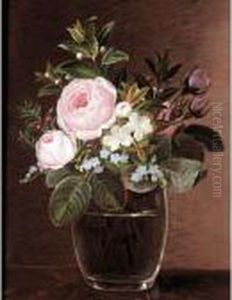 Floral Still Life by Johan Laurentz Jensen