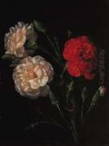 Carnations by Johan Laurentz Jensen