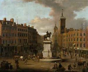 A View of Charing Cross and Northumberland House 1746
