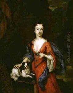 Portrait of a Lady with a Dog 1706