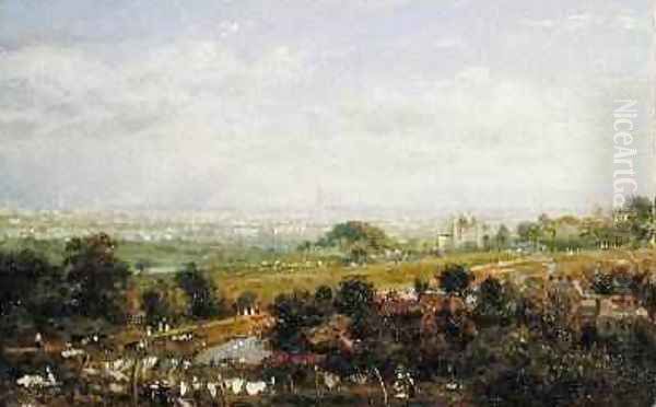 London from Islington Hill 1820-30 - view 1