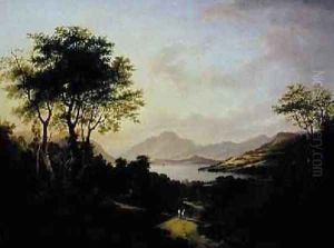 Extensive View of Loch Lomonc Near Dumbarton by Jane Nasmyth