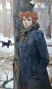 A Prostitute in a Forest in Winter