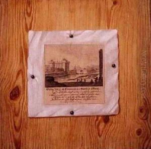A Trompe LOeil of an Engraving of the Bastille Paris Nailed to a Wooden Partition 1679 A Trompe LOeil of an Engraving of the Bastille Paris Nailed to a Wooden Partition 1679