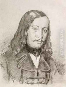 Theophile Gautier 1811-72 by Celestin Francois Nanteuil