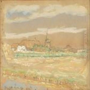Landscape With Afarmer's House, Haystacks And A Mill