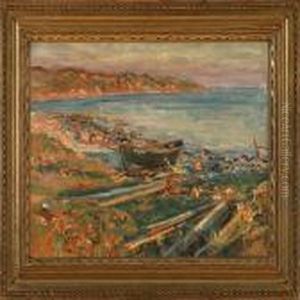 View Of Lonstrup Beach, Jytland by Viggo Johansen