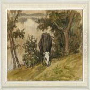 Grazing Cow by Viggo Johansen