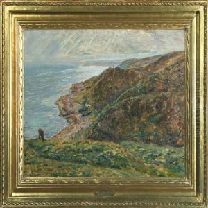 Cliffs At The Sea, Refsnaes, Denmark by Viggo Johansen