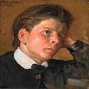 Portrait Of Young Man by Viggo Johansen