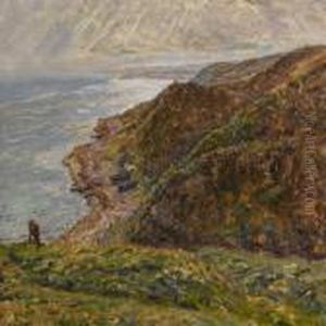Coastal Scenery Withgrazing Horse And Prams On The Shore Coastal Scenery Withgrazing Horse And Prams On The Shore
