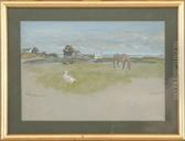 Scenery With A Horse And A Goose - view 1