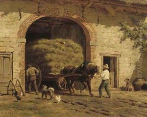 After a hard day's work by Willem Carel Nakken