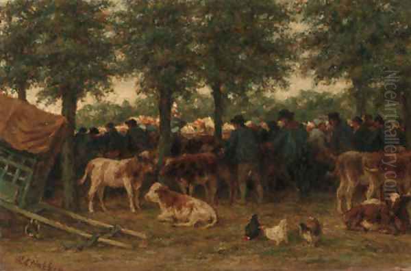 Kalvermarkt in Chartres - a study - view 1