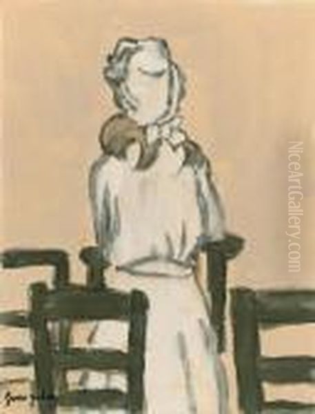 Girl Standing In A Church - view 1