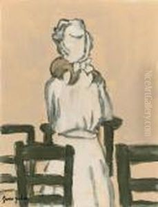 Girl Standing In A Church by Gwendolen John