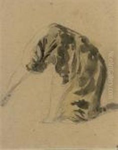 Cat Grooming by Gwendolen John