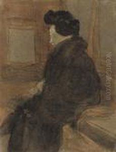 Woman In A Railway Carriage Woman In A Railway Carriage