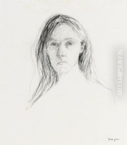 Self-portrait, Bust-length, With A Subsidiary Study Of A Standing Man (overmounted,
Recto
); And Two Figure Studies (
Verso by Gwendolen John