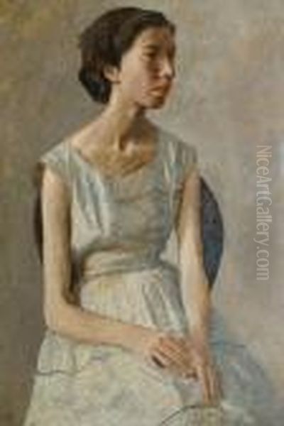 Model In A Striped Dress - view 1