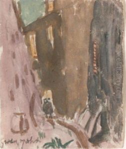 Houses At Dusk, Meudon by Gwendolen John