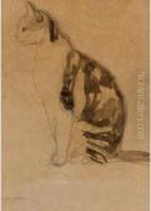 Study Of A Cat by Gwendolen John
