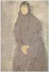 Young Woman In Mulberry-coloured Dress thumbnail